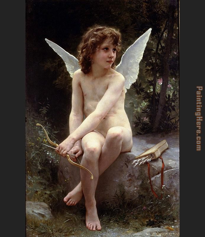 William Bouguereau Love on the Look Out